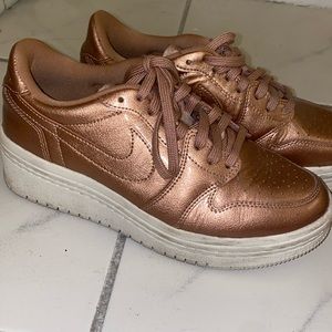 platform air jordan pink